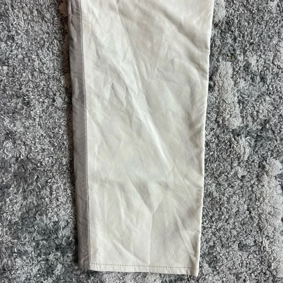 Agolde Two Tone 90s Leather Pants straight leg - Picture 6 of 15